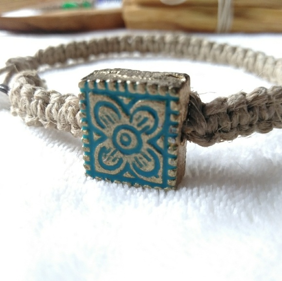 Zoey Zoso Jewelry - Macrame Hemp Bracelet - Beaded Bracelet